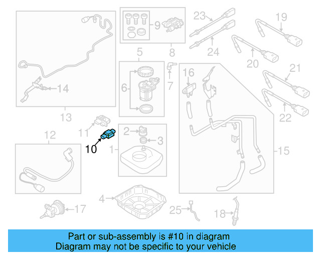 Fluid Sensor 3C0-906-651 - View 10