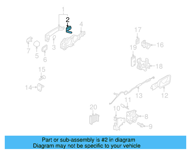 Handle, Outside Packing 1K5-837-209-9B9 - View 16