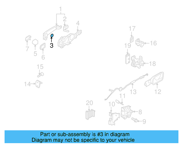 Handle, Outside Packing 1K5-837-209-9B9 - View 4