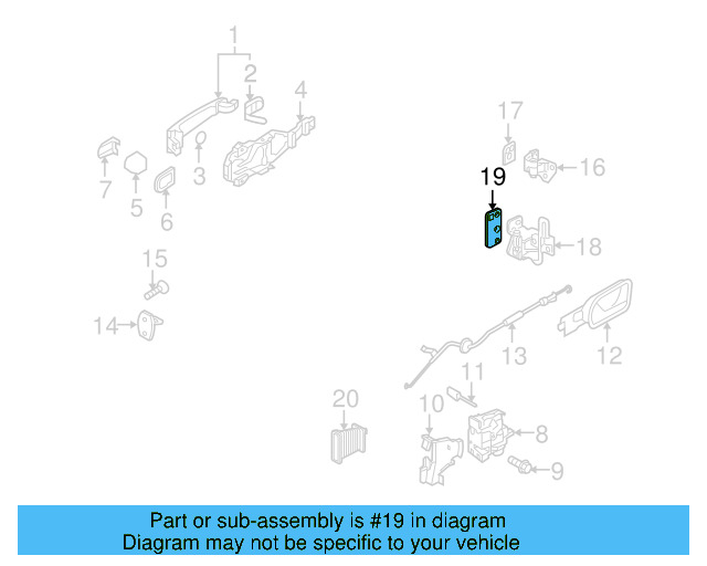 Upper Hinge Backing Plate 1K0-831-282-B - View 6