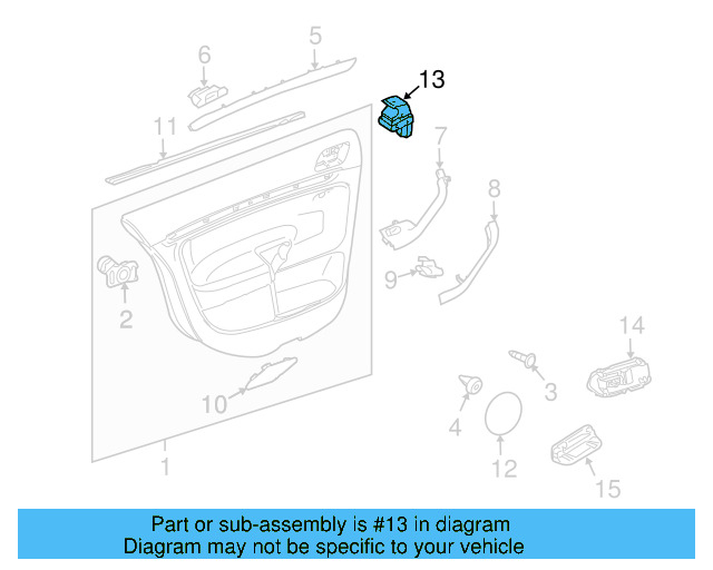 Window Switch 7L6-959-855-B-REH - View 13