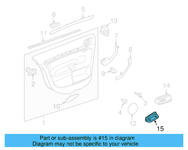 Door Interior Reflector 1K0-947-419-A - View 8
