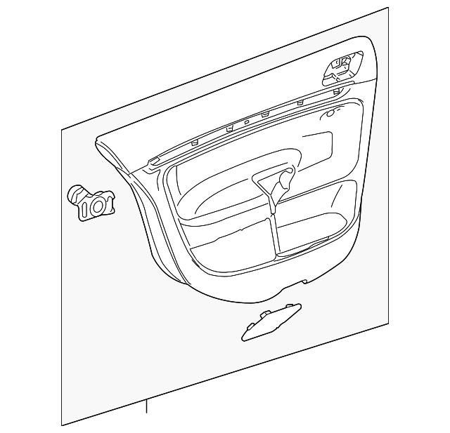 Door Interior Trim Panel 1K9-867-212-CA-TRQ - View 3