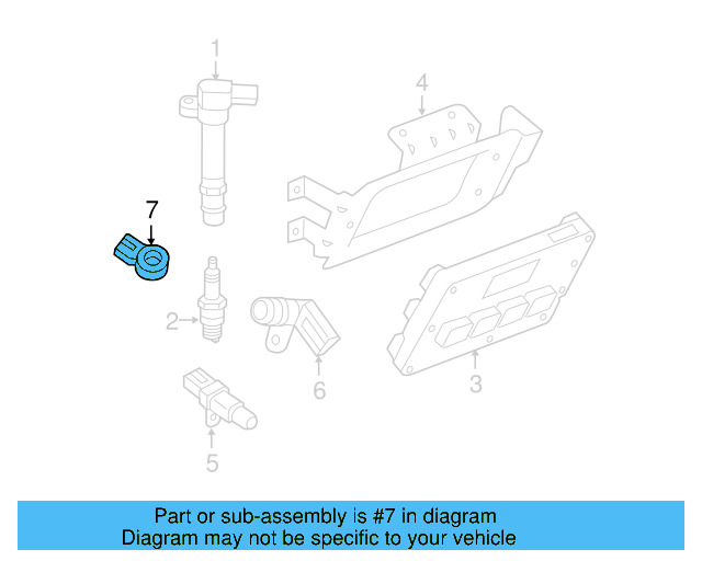 Knock Sensor 7B0-905-377-C - View 3