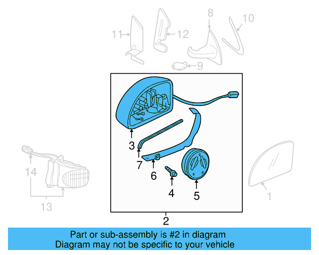 Housing Assembly (Unpainted) 1c1857507fgru - View 5