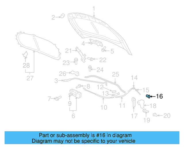 Release Cable Clip 1T0-823-567 - View 7