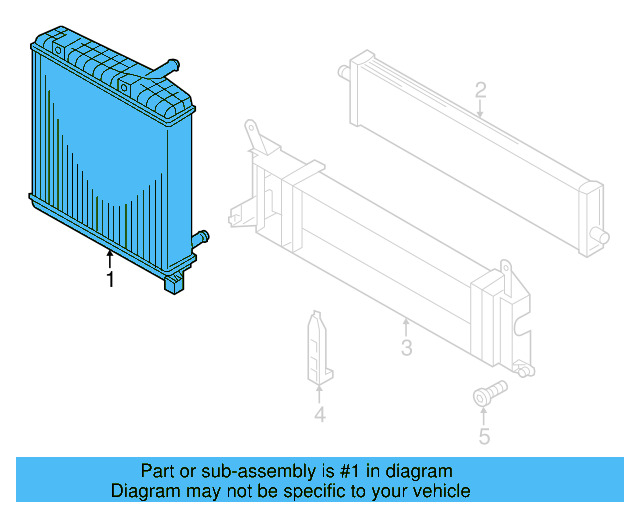 Auxiliary Radiator 7P0-121-212 - View 3