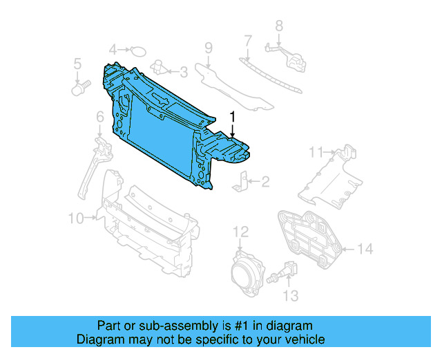 Radiator Support 7L0-805-594-R - View 5