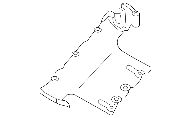 Radiator Support Splash Shield 7L0-825-285-C