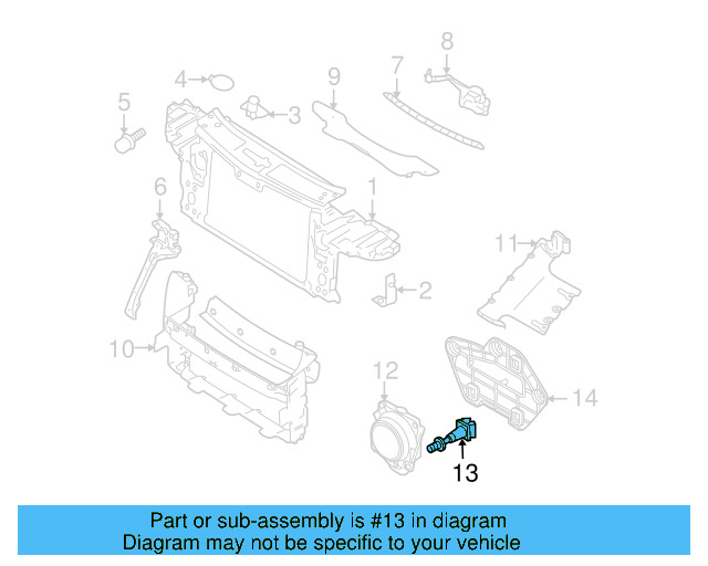 Distance Sensor Mount 3C0-907-179 - View 10