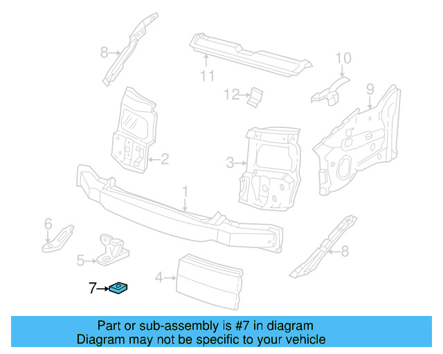 Tow Eye Reinforcement 7D0-804-689 - View 3