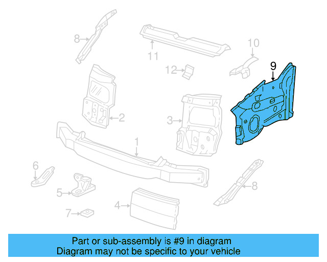 Side Panel 701-805-061-D - View 3