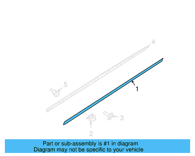Rocker Molding 1K5-853-859-A-9B9 - View 4