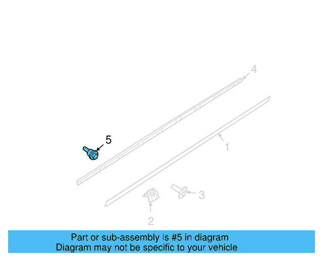 Rocker Molding Fastener WHT-000-188 - View 12