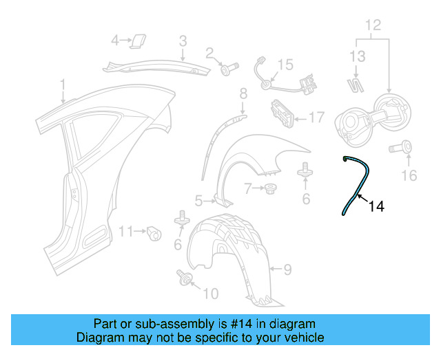 Fender Liner Nut WHT-004-694 - View 37