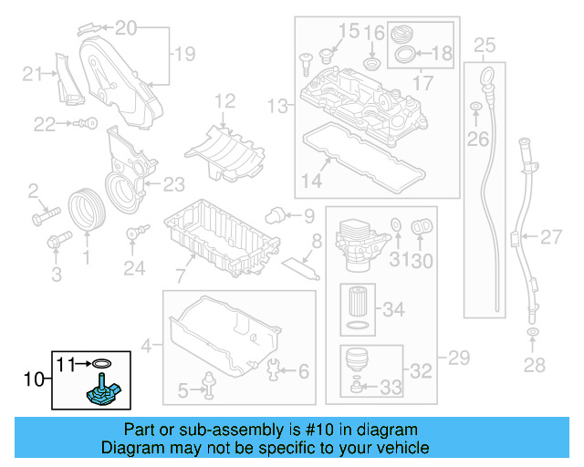 Oil Level Sensor 06E-907-660-C - View 4