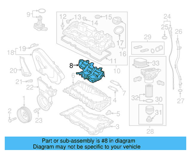 Oil Pan Baffle 04L-103-623-F - View 3