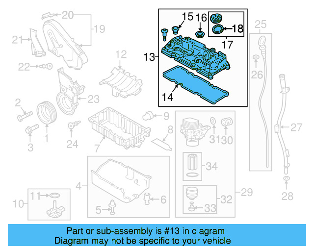 Valve Cover 03L-103-469-AD - View 10