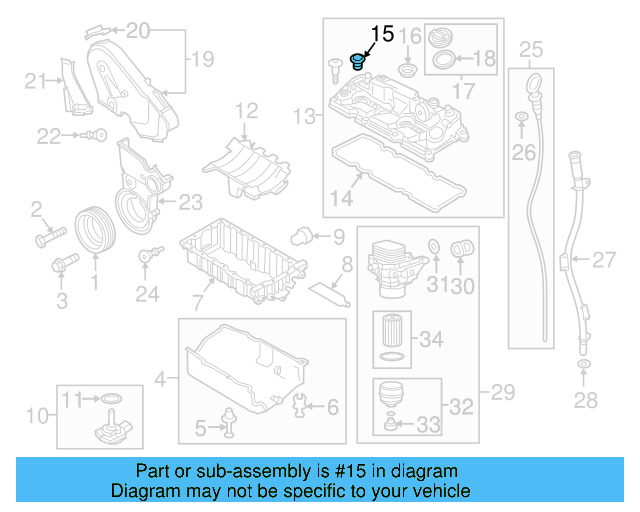 Drain Plug 06L-103-801 - View 4