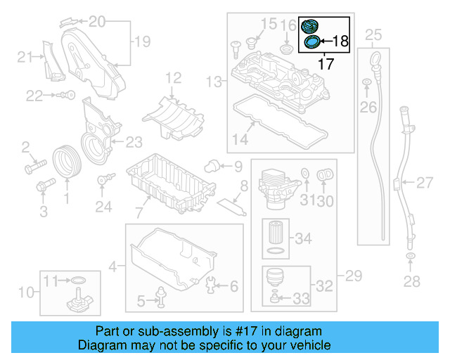 Filler Cap 06K-103-485-D - View 18