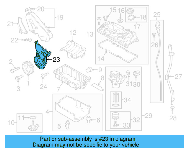 Lower Timing Cover 04L-109-147-D - View 5