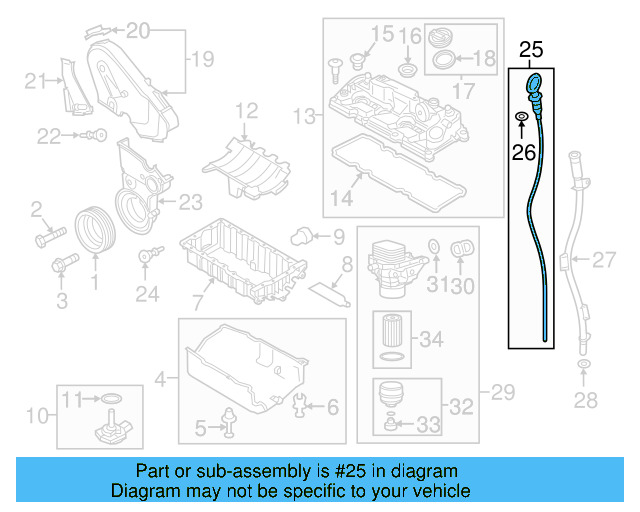 Dipstick 04L-115-611-K - View 15