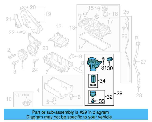 Oil Filter Housing 03N-115-389-A - View 16