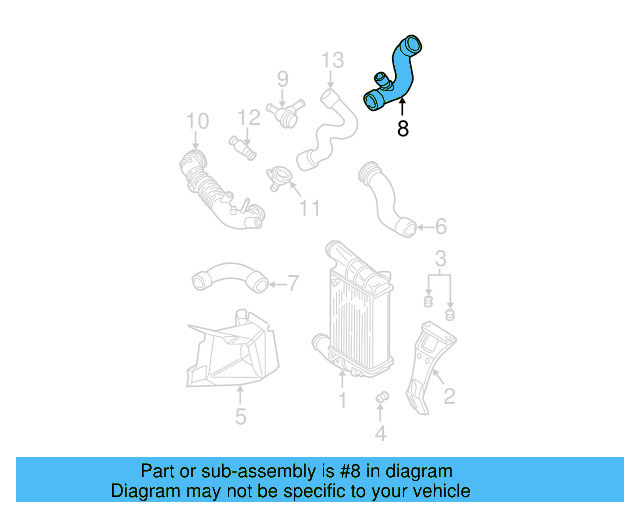 Rear Hose 4B0-145-832-B - View 12