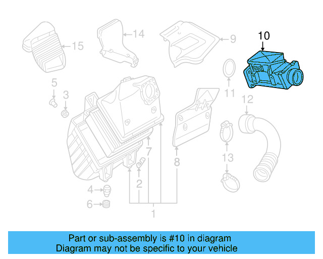Mass Air Flow Sensor 06A-906-461-LX