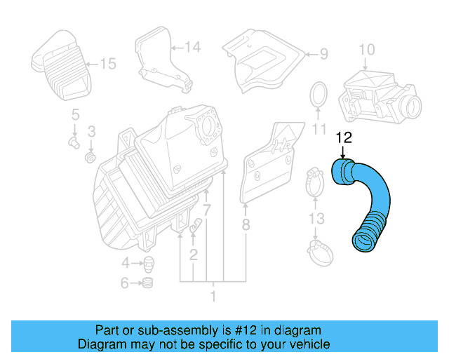 Intake Pipe 8D0-129-617-AA