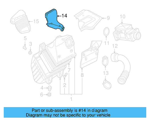 Intake Duct 3B0-129-617-G - View 6