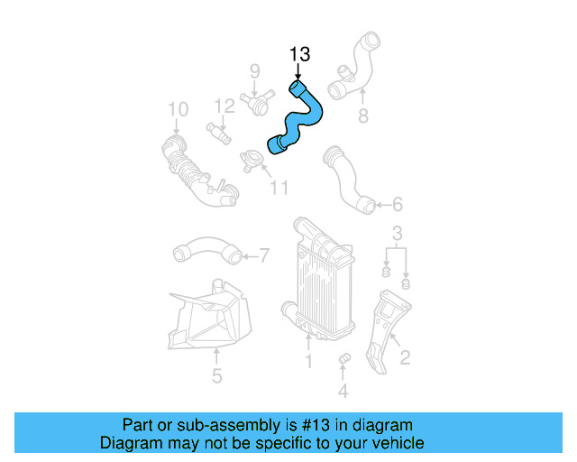 Pressure Hose 4B0-145-838 - View 10