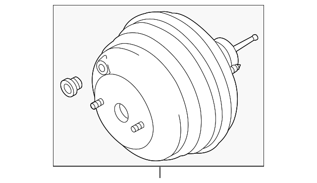 Brake Booster 7P0-612-105-D - View 2
