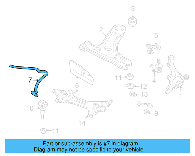 Stabilizer Bar 1H9-411-309 - View 3