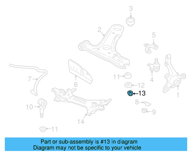 Stabilizer Link Nut N-011-184-9 - View 3