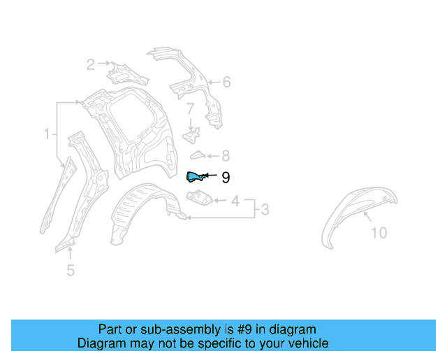 Filler Plate 7L6-809-553-B - View 3