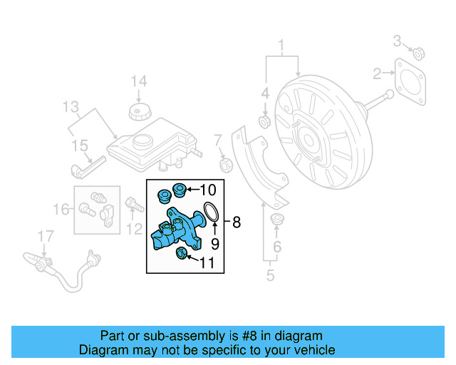 Master Cylinder 5QM-614-019-H - View 4