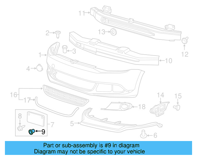 License Bracket Nut N-902-184-03 - View 19