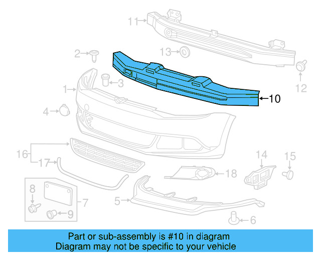 Impact Bar 5K0-807-109-F - View 10