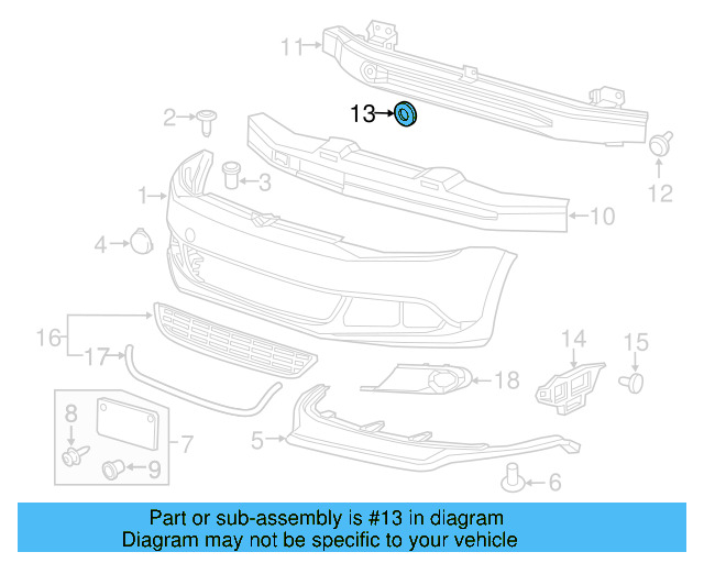 Impact Bar Nut N-905-708-02 - View 2