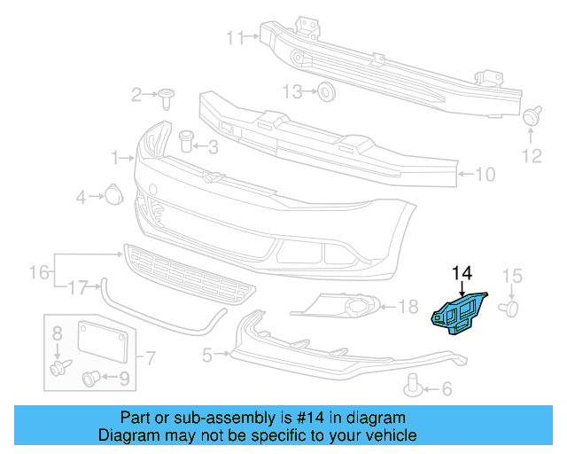 Side Retainer 5C6-807-183 - View 3
