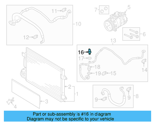 A/C Service Valve Core 8E0-820-855 - View 84