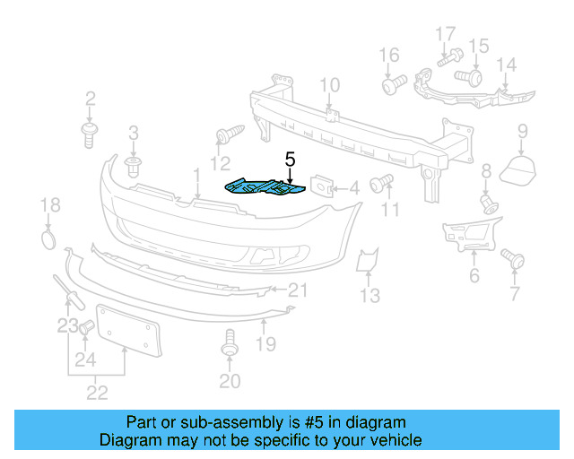 Bumper Guide 5K0-807-228-A - View 15