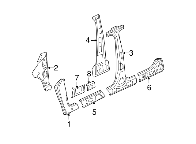 Inner Rocker 3C4-810-609 - View 7
