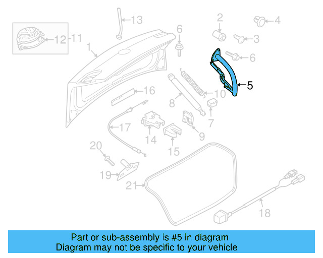 Hinge 3C8-827-301-A - View 3