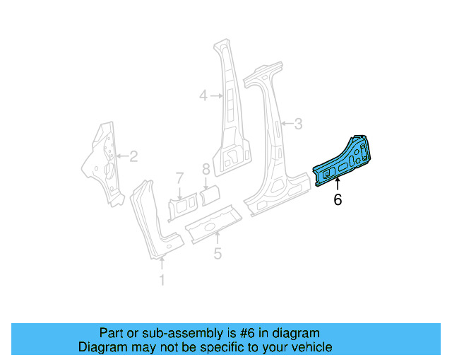 Inner Rocker 3C4-809-511 - View 8