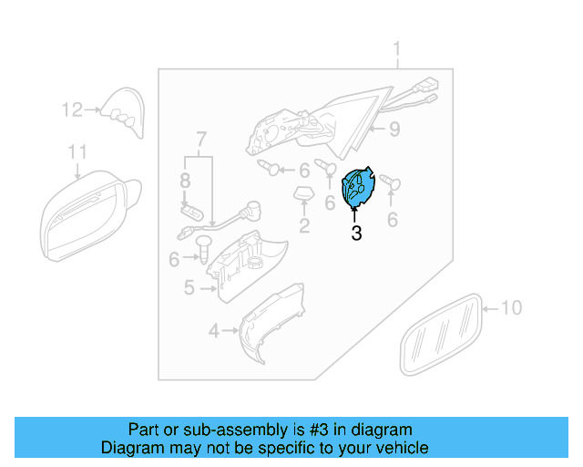 Adjust Motor 3D0-959-578-B - View 57
