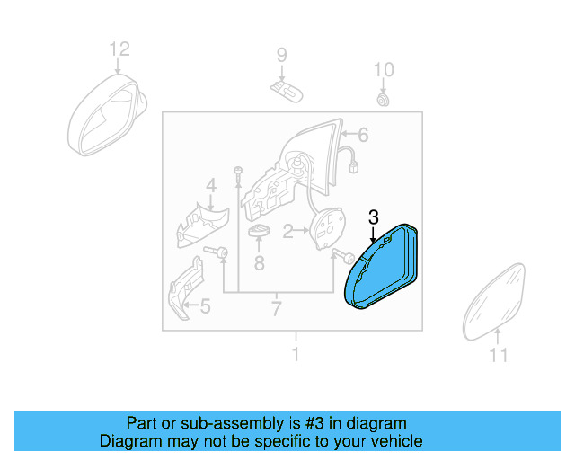 Door Mirror Cover (Unpainted) 1k0857538gru - View 16