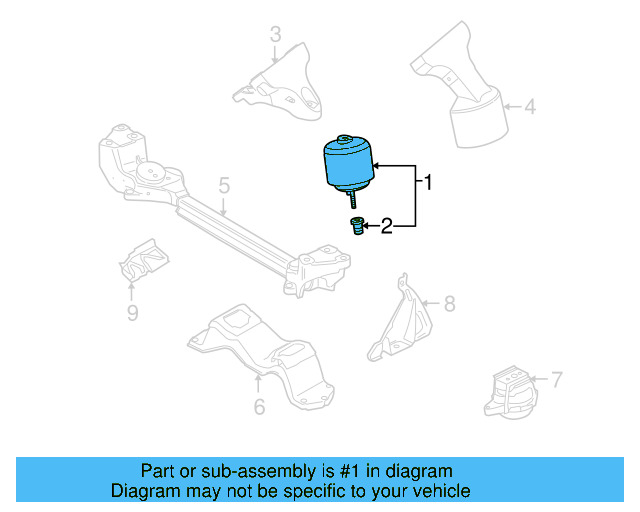 Motor Mount 3D0-199-381-N