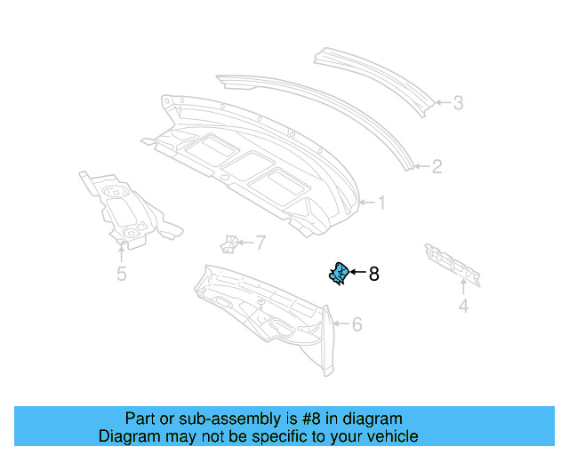 Side Panel Clip 1Y0-857-399